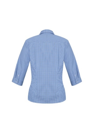Picture of Biz Collection Ladies Ellison Check Shirt 3/4 Sleeve 55% Cotton 45% Polyester